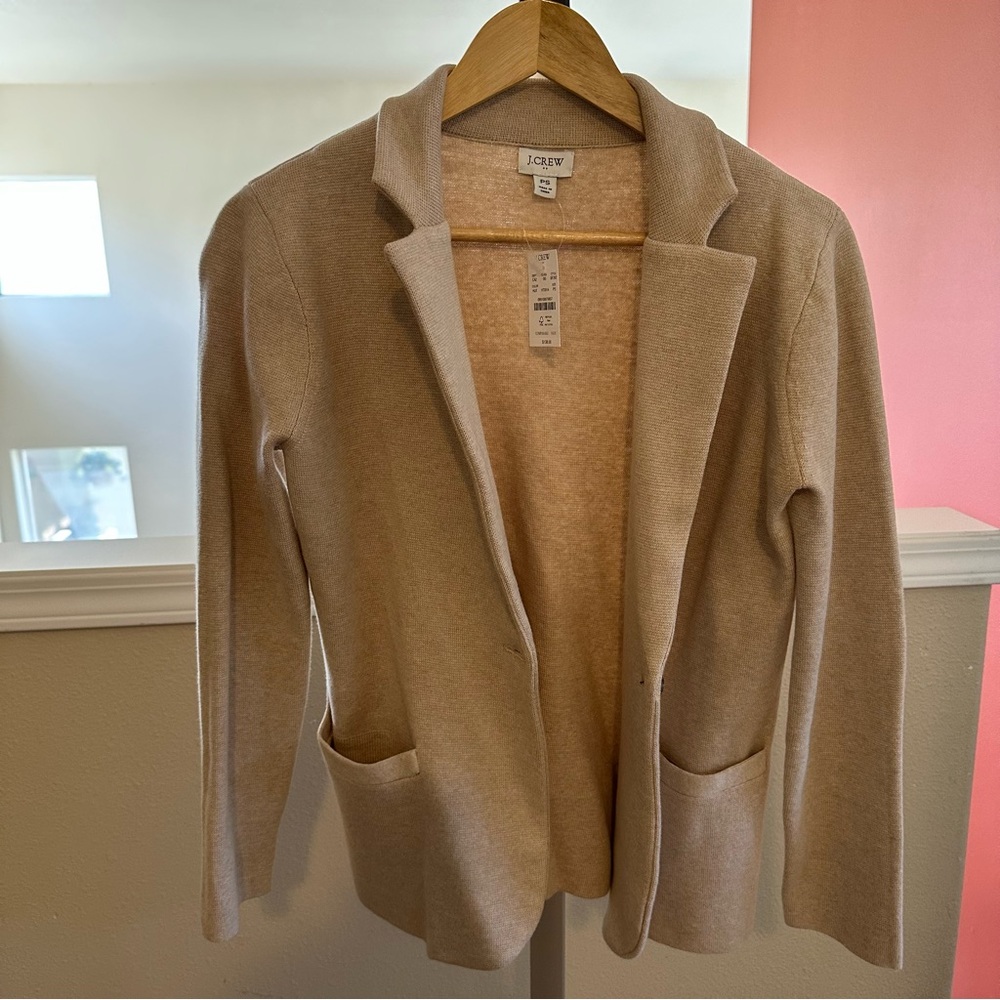 J. Crew Tan Blazer Classic Tailored Design